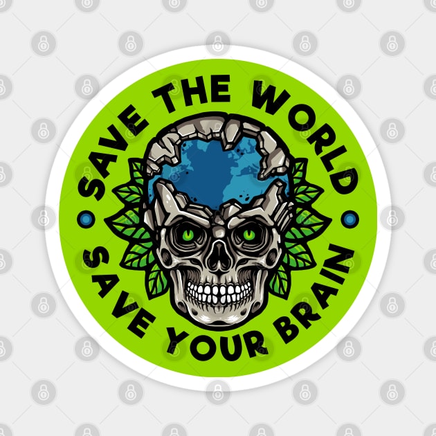 Save The World Magnet by Stayhoom